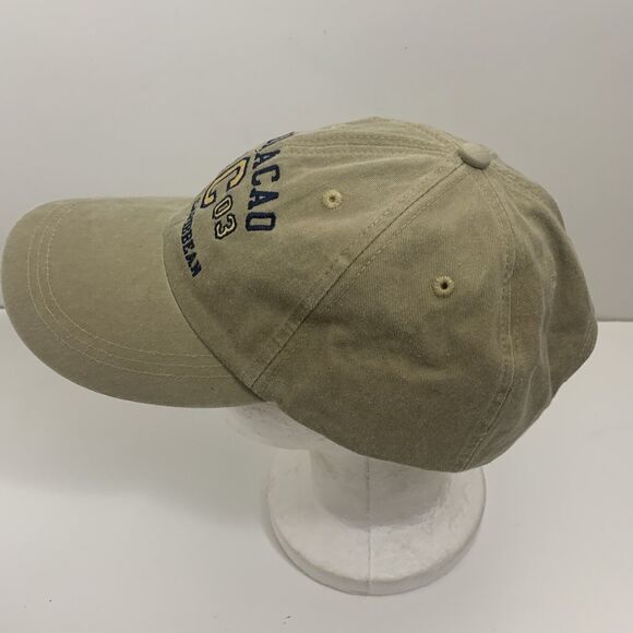 Curacao Dutch Caribbean Strapback Baseball Cap Hat Beige - Picture 4 of 11